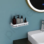 Plantex Acrylic Bathroom Organizer/Shelf for Kitchen/Wall - Accessories (9x5 Inches-White)