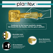 Plantex Premium Door Locks with 3 Years of Warranty by Plantex/Main Door Lock for Home/Mortise Lock for Door - Main Door Lock Set (643 - PVD Gold)