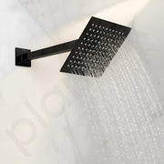 Plantex 12-Inch Shower Arm for Overhead Shower/Stainless Steel Shower Pipe/Wall Mount Bathroom Fitting with Â½-Inch Thread - Pack of 1 (Black)