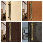 Plantex Taj Heavy Duty Main Door Handle/Door Handle for Main Door/Main Door Handle 17-inches/Pull Push Door Handle - Pack of 1 (319-Brass Antique and Golden Finish) - 3 Years Warranty