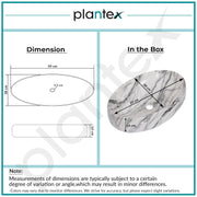 Plantex Ceramic Basin for Bathroom/Table Top Ceramic Basin/Washbasin for Bathroom - (CRETA-NS-211-Marble Finish, 23 x 15 x 5.54 Inch)