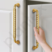 Plantex Cabinet Handle/Kitchen Cabinet Door Handle/Wardrobe/224 mm Cupboard Handle/Door Pull-Push Handle for Home/Office - Pack of 2 (Gold)