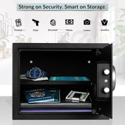 Plantex 38 Litres Safe Locker for Home/Safety Locker Box with Electronic Keypad & Emergency Keys/Master & User Code Access with LED Light/Emergency Key/2 Years Warranty By Plantex - (Black)
