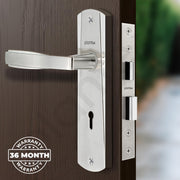 Plantex Heavy-Duty Door Lock Set - Main Door Lock Handle Set/Mortise Lock with 3 Keys for home- Pack of 1 (8130-Matt)
