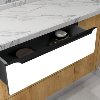 Plantex Profile Handle for Kitchen Cabinet/36 Inch Alluminium Drawer Profile Handle/Wardrobe Pull Handle for Home/Office/Hotel - Pack of 3 (Black)