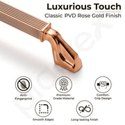 Plantex Aluminium Cabinet Handle/450mm Wardrobe Handle for Home/Cupboard Door Pull-Push Handles for Office - Pack of 1 (Rose Gold)