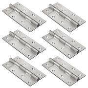 Plantex Heavy Duty Stainless Steel Door Butt Hinges 5 inch x 12 Gauge/2.5 mm Thickness Home/Office/Hotel for Main Door/Bedroom/Kitchen/Bathroom - Pack of 6 (Satin Matt)