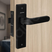 Plantex Heavy Duty Door Lock ÃƒÂ¢Ã¢â€šÂ¬Ã¢â‚¬Å“ Bathroom Door Lock/Mortise 8inch Keyless Plate Handle Set for Home/Bathroom/Store Room/Balcony/Office with Baby Latch (8068, DC-Black & Z-Black)