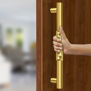 Plantex Stainless Steel Aura Main Door Main Door Pull Handle/Door Handles For Main Door/Wooden & Glass Door Handle (14 Inch, Pvd Gold Finish) - 3 Years Warranty