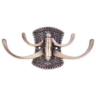 Plantex Antique Robe Hook/Cloth-Towel Hanger/Door Hanger-Hook/Bathroom Accessories - 225 - (Brass)