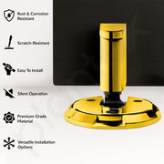 Plantex Door Stopper for Home/Floor Mounted Door Stoppers/Stopper for Hotel/Office -Pack of 1 (PVD Gold)