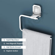 Plantex 304 Grade Stainless Steel Wash Basin Towel Holder/Hand Napkin Hanger/Towel Ring for Kitchen/Bathroom Accessories - Cute (Chrome)