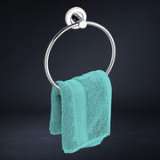 Plantex Stainless Steel Towel Ring for Bathroom/Wash Basin/Napkin-Towel Hanger/Bathroom Accessories (Chrome-Round) - (Pack of 4)