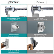 Plantex Hand Shower Holder for Bathroom/Strong Self Adhesive Adjustable Handheld Shower/Wand Holder No Drilling Wall Mount Bracket -Pack of 2 (Chrome)