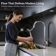 Plantex Pull-Down Kitchen Sink Tap/304 Stainless Steel Sink Tap for Kitchen Basin with 360â° Swivel Spout/Kitchen Sink Faucet- (1062, Chrome)