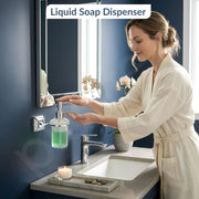 Plantex 304 Grade Stainless Steel Liquid Soap Dispenser/Shampoo Dispenser/Hand Wash Dispenser/Bathroom Accessories - Pack of 1, Squaro (Chrome)
