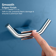 Plantex Robe Hook for Bathroom/304 Grade Stainless Steel Towel Hook/Cloth Hanger/Bathroom Accessories - Pack of 1 (Regent, Chrome)