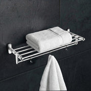 Plantex Towel Rack for Bathroom/Pure Brass Towel Holder/24 Inch Towel Stand/Towel Bar/Bathroom Accessories - Pack of 1 (APS-GIA-13, Chrome)