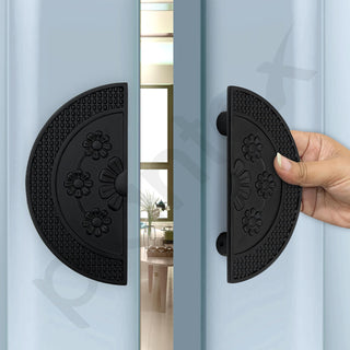 Plantex 6 Inch Main Door Handle/Aluminium Door Handle/Pull-Push Door Handle/Door Accessories (Pack of 1, Black)
