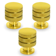 Plantex Knobs for Drawer/Drawer Knobs/Cabinet Knobs/Drawer knobs Handle/Pull-Push Knobs for Home/Office Drawers - Pack of 3 (Gold)
