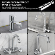 Plantex Brass Water Saving Nozzle for Kitchen Tap/Water Tap Extension with 3 Anti-Splash Modes/Upto 80% Water Saving/Fits F22 and M24 mm tap- (Chrome)