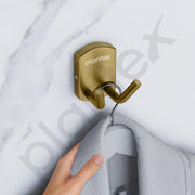 Plantex 304 Grade Stainless Steel Robe Hook/Cloth-Towel Hanger/Door Hanger-Hook/Bathroom Accessories - Pack of 1 (Parv-Brass Antique)