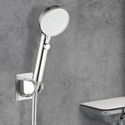 Plantex Hand Shower Holder for Bathroom/Strong Self Adhesive Adjustable Handheld Shower/Wand Holder No Drilling Wall Mount Bracket -Pack of 2 (Chrome)