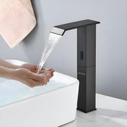 Plantex Solid Brass Sensor Tap for Wash Basin/Touchless Basin Faucet DC Operated/Electronic Pillar Tap-Black