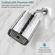 Plantex ABS Square Head Shower/4 Inch Overhead Rain Shower for Home/Hotel/Adjustable Shower Head for Bathroom - Pack of 1 (Chrome, 9012)