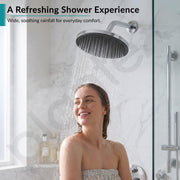 Plantex ABS 11 Inch Round Head Shower/Overhead Rain Shower for Home/Hotel/Adjustable Shower Head for Bathroom - Pack of 1 (Chrome, D-XM95)