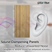 Plantex PVC 3D Fluted Wall Panels for Home Decor/Louvers Wall Panel 10 Feet/Eco-Friendly PVC Panels/Pack of 10 Covers 100 Sq. Ft (Golden Oak - 9G)