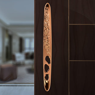 Plantex Heavy Duty Door Handle/Door & Home Decor/13-inches Main Door Handle/Door Pull Push Handle - Pack of 1 (311-PVD Rose Gold Finish)