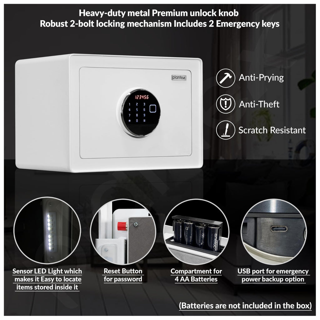 Plantex Digital Safe Locker For Home/23 Litre Safety Locker Box with ...