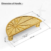 Plantex Door Handle/8 Inch Main Door Handle/Door Handle for Home/Pull-Push Door Handle/Door Accessories - Pack of 1 (Gold)