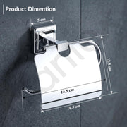 Plantex 304 Grade Stainless Steel Toilet Paper Holder/Tissue Paper Roll Holder/Toilet Paper Roll Holder/Tissue Paper Holder - Decan (Chrome)