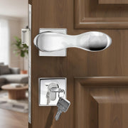 Plantex Main Door Lock/Mortise Lock for Door with 3 Years of Warranty - Robust Door Lock for Home with Brass Lock Body & Cylinder(7020 - Chrome)