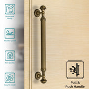 Plantex Heavy Duty Main Door Handle - 21.5 Inch Pull Push Handle for Wooden & Glass Doors, Pack of 1 (320 - Brass Antique Finish)