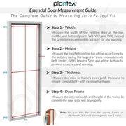 Plantex WPC Doors for Bathroom (25 mm - Thickness)/Waterproof and Termiteproof/2.5x7 Feet Wooden Finished Door for Home/Balcony/Office/Kitchen,Density-600 (30x84 inch,22 kg- Charcoal Oak), Black