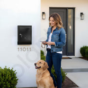 Plantex GI Steel Letter Box for Home Gate with News Paper Holder/Post Box/Suggestion Box for Office Use with Secure Lock and Keys/Complaint Box/Mail Box - (Black) Wall Mount