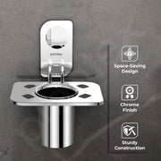 Plantex Stainless Steel Tooth Brush Holder/Tumbler Holder/Bathroom Accessories - (Dream - Chrome)