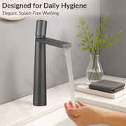 Plantex Pure Brass Basin Mixer/Pillar Tap for Wash Basin/Water Tap for Wash Basin/Tap for Wash Basin- (7880-Grey)