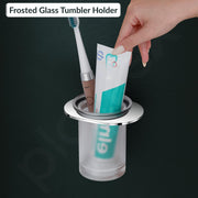 Plantex Smero Pure Brass Tumbler Holder/Tooth Brush Holder/Bathroom Accessories - Aqua(Chrome)