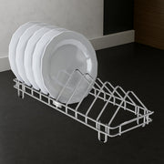 Plantex Stainless Steel Dish Rack/Thali Stand/Plate Fixer/Plate Stand/Tandem Box Accessories (Chrome)