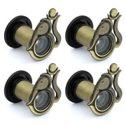 Plantex Solid Brass Door Eye/Door Lens/Door Eye Viewer/Eye Hole for Main Door/180 Degree Ultra Clear Door Viewer for Safe and Secure Home/Office/Hotel - Pack of 4 (Brass Antique)