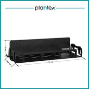 Plantex GI Steel Magnetic Refrigerator Shelf with Hook/Magnetic Shelf for Fridge/Spice Rack for Kitchen/Shelf for Bathroom/Bathroom Organiser - Pack of 1 (Black)