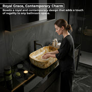 Plantex Basin for Bathroom/Ceramic Table Top/Counter Top Wash Basin (Alpha -NS-137, 18 x 13 x 5.5 Inch)