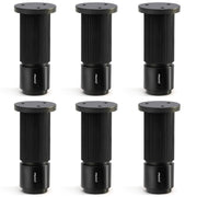 Plantex 4 Inch Sofa Leg for Bed Furniture/Aluminium Sofa Leg for Table/Support Legs/Furniture Leg - Pair of 3 (6 Piece) (DTS-77, Black)