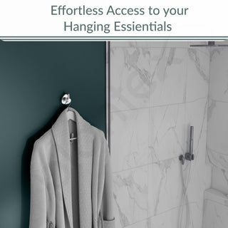 Plantex J4 Stainless Steel Clothes Hanger for Wall/Hangers for Bathroom/Robe Hook/Bathroom Accessories (Chrome Finish) Angel