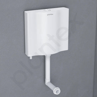 Plantex Flush Tank for Toilet with 8 LTR Water Capacity/Polypropylene Toilet Flush Tank/Flushing Cistern for Bathroom - Pack of 1 (White)