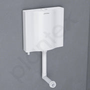 Plantex Flush Tank for Toilet with 8 Ltr Water Capacity/ Polypropylene Toilet Flush Tank/ Flushing Cistern for Bathroom - Pack of 1 (White)